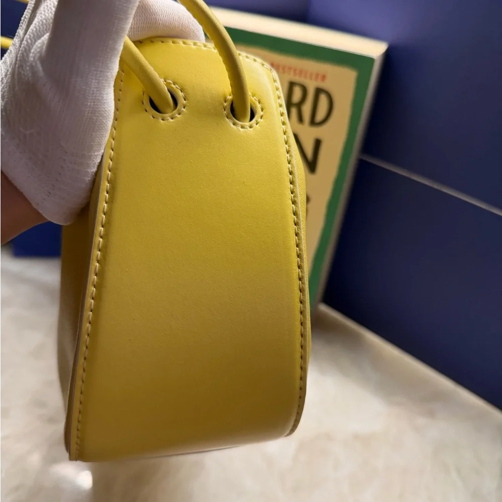 STAUD Bright Yellow Drawstring Shoulder Bag